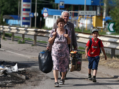 Россия активно помогает беженцам с Украины